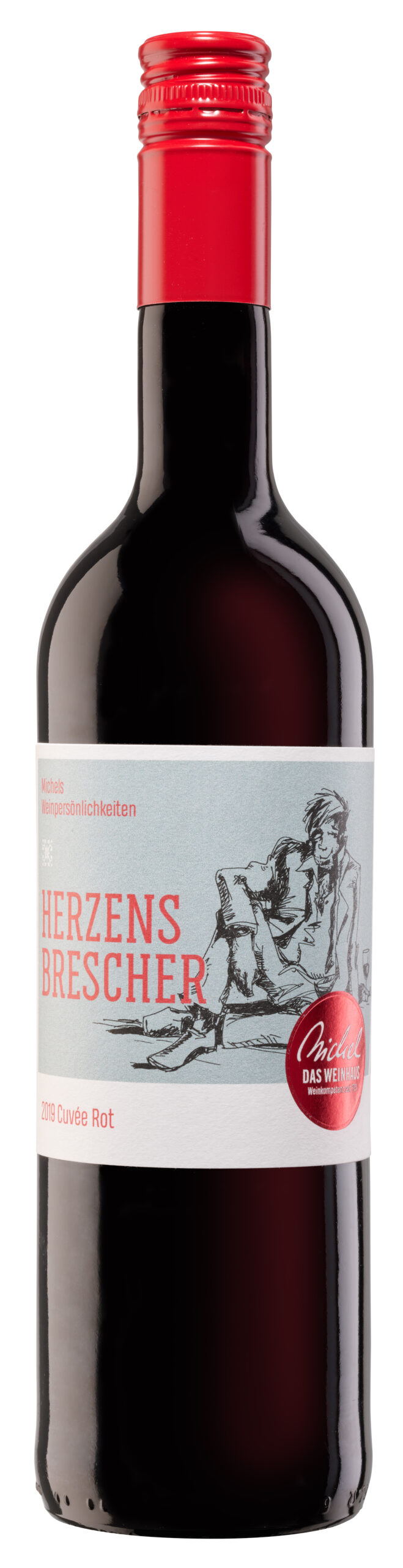 FLaschenbild "Herzens Brescher" Cuvée Rot, Weinhaus Michel